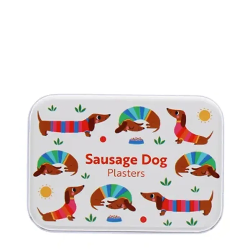 Rex Children's Plasters in a Tin - Sausage Dog-1