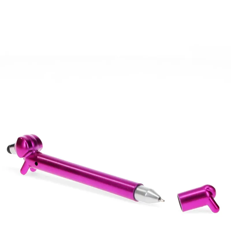 Rex Sausage Dog Shaped Pen with Stylus - Pink-3