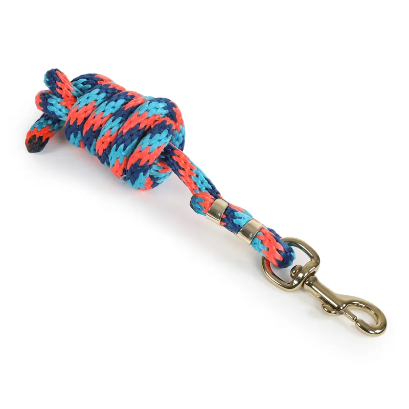 Topaz Lead Rope 1.8metres  - Orange/Navy/Turquoise