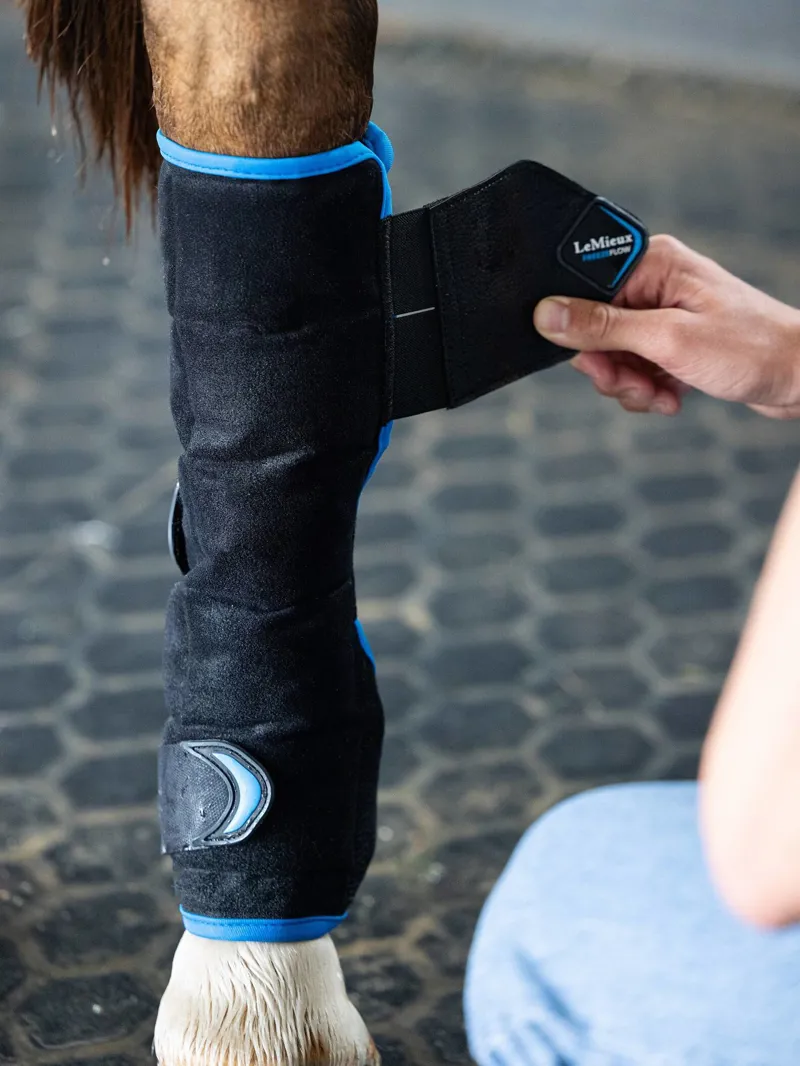 LeMieux Freeze Flow Ice Boot Hind - Black -1