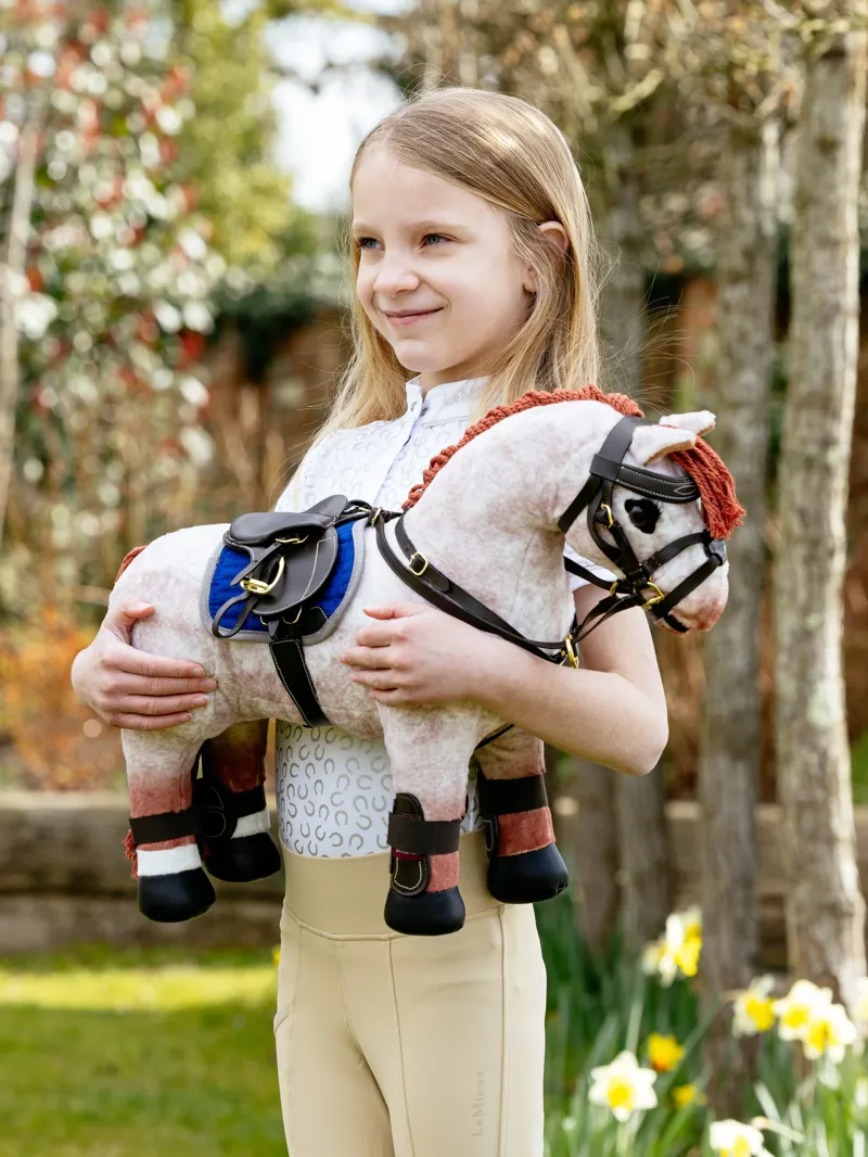 LeMieux Toy Pony Jump Saddle and Stud Girth - Brown-1