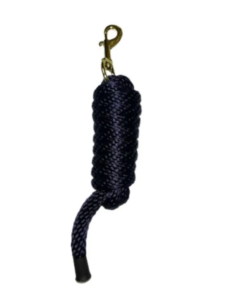 MJ Equine Nylon Leadrope - Navy