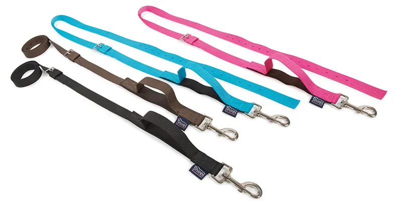 Shires Nylon Web Side Reins - Brown