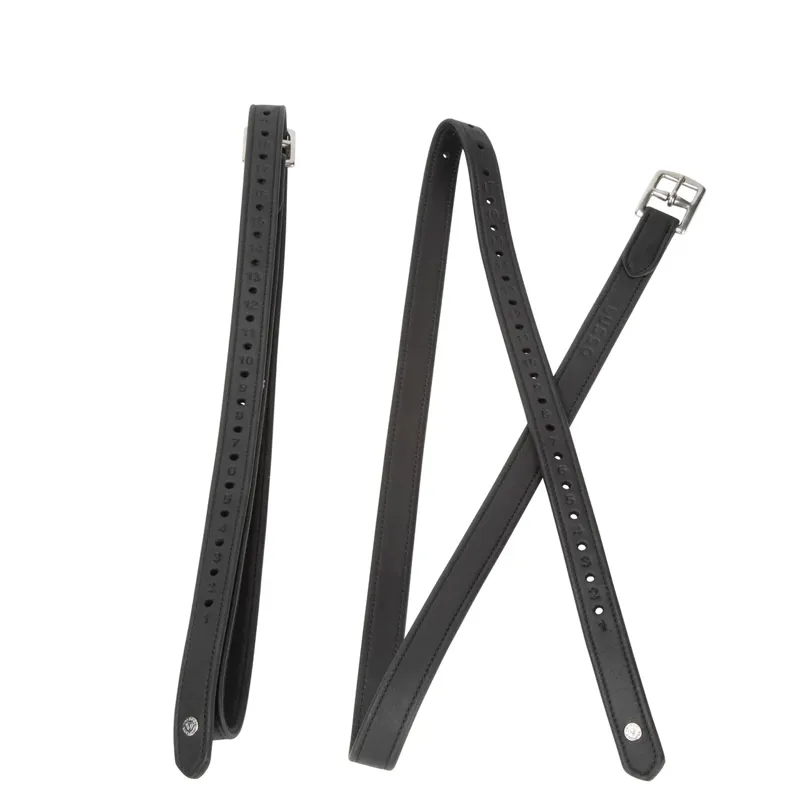 Velociti Lusso Wrapped Stirrup Leathers - Black