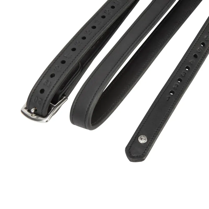 Velociti Lusso Wrapped Stirrup Leathers - Black-1