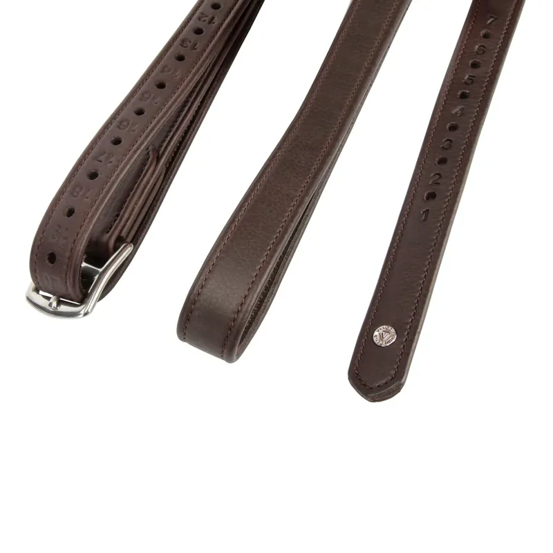 Velociti Lusso Wrapped Stirrup Leathers - Havana-1