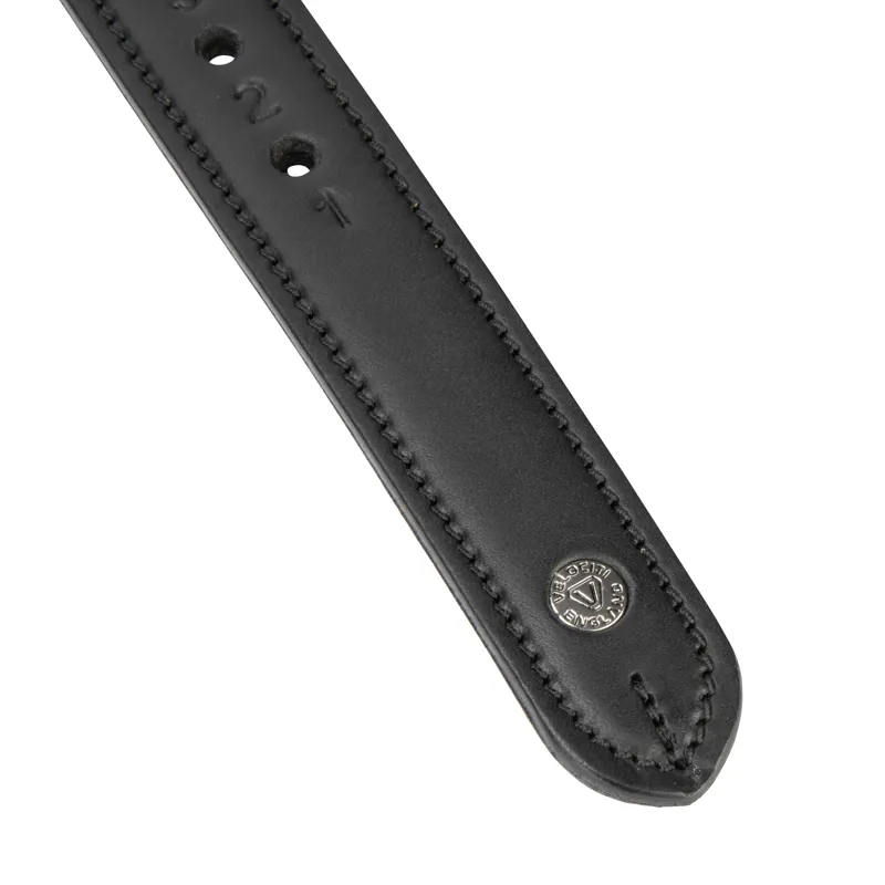 Velociti Lusso Non Stretch Stirrup Leathers - Black 1 inch width-2