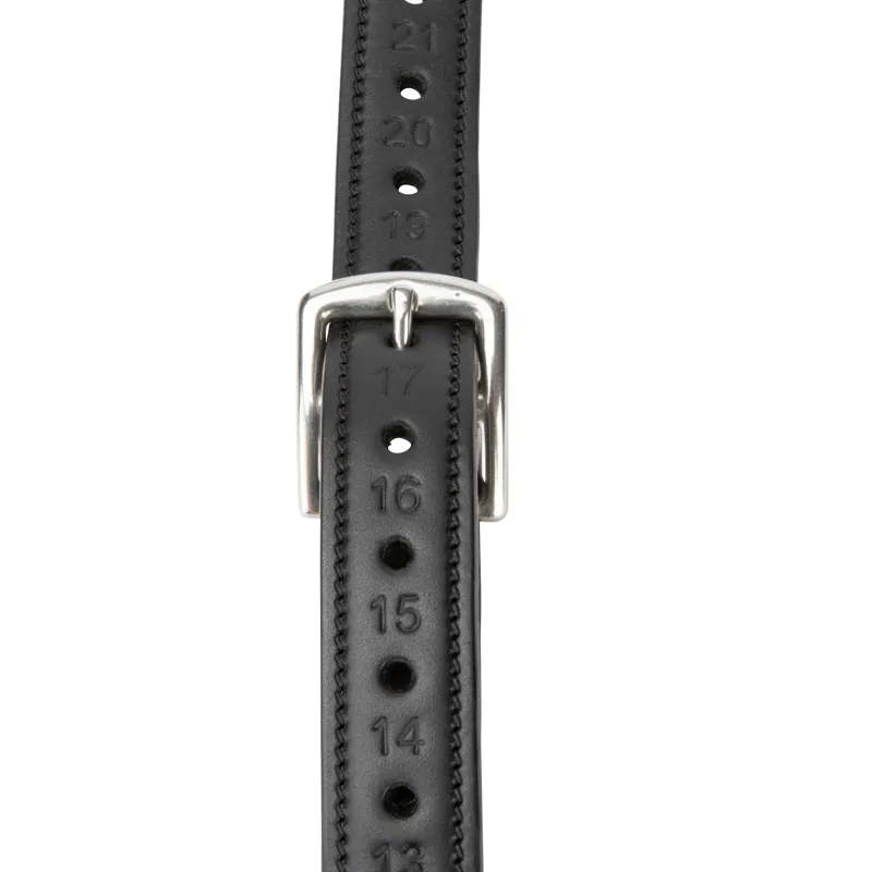 Velociti Lusso Non Stretch Stirrup Leathers - Black 1 inch width-3