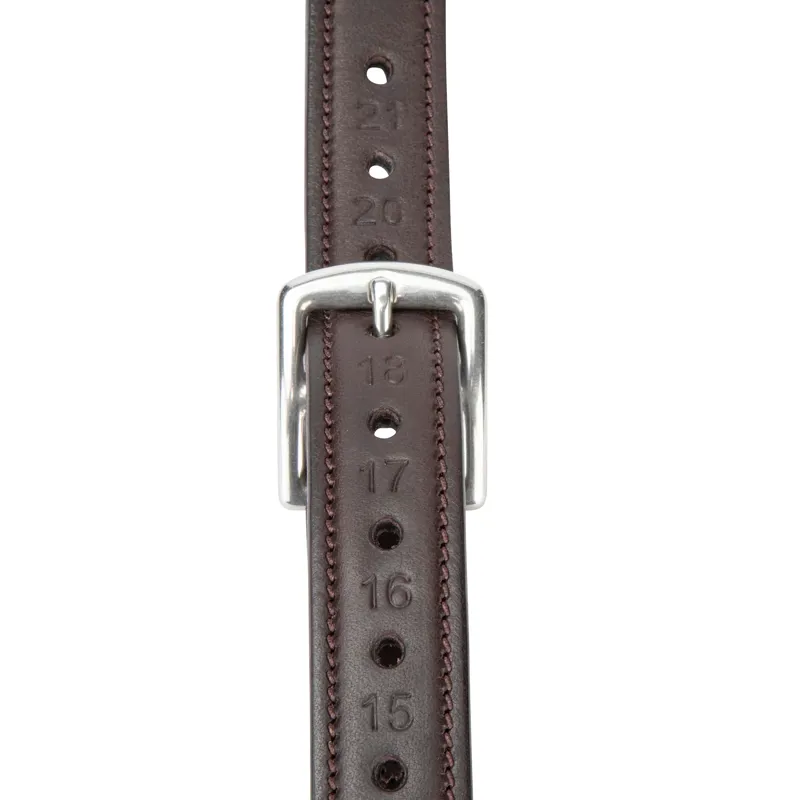 Velociti Lusso Non Stretch Stirrup Leathers - Havana 1 inch width-3