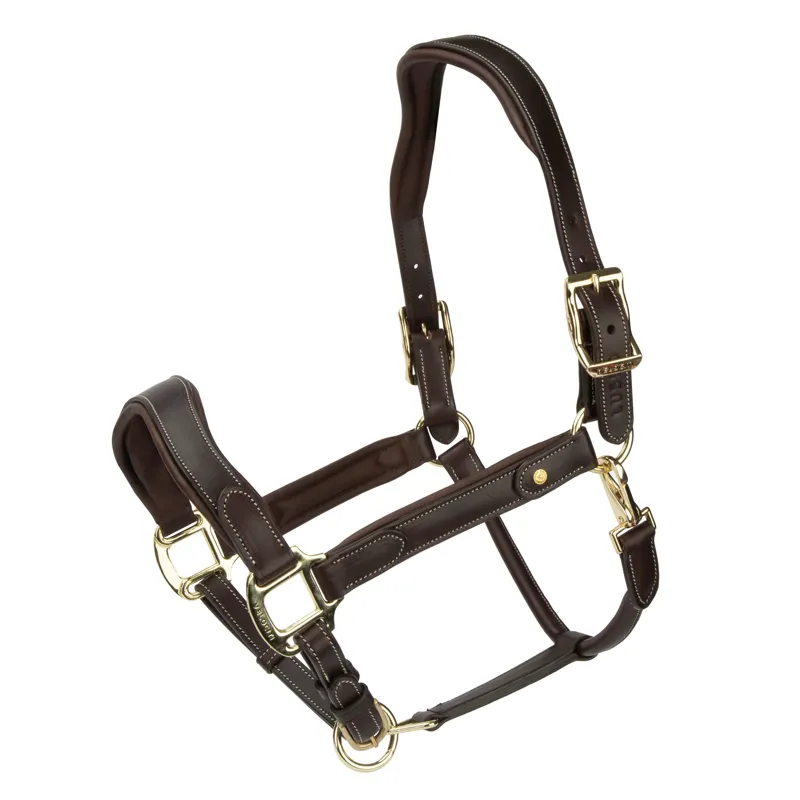 Velociti Lusso Lorca Leather Headcollar - Havana