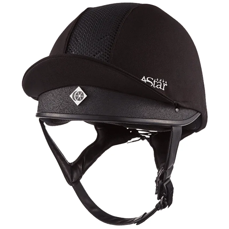 Charles Owen 4 Star Jockey Helmet Black