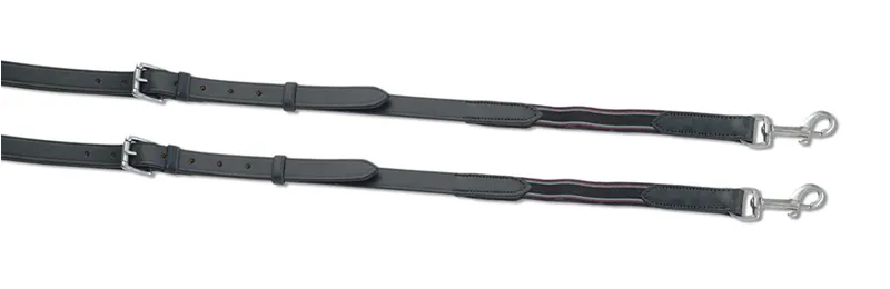 Aviemore Leather And Elastic Side Reins Black