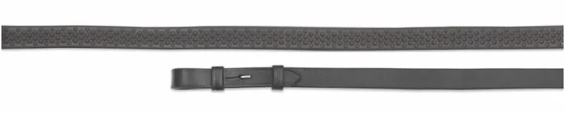 Velociti Gara Soft Rubber Grip Reins 48 inch - Black 