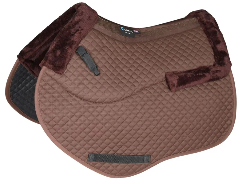 Arma Half Lined Jump Saddlepad - Brown