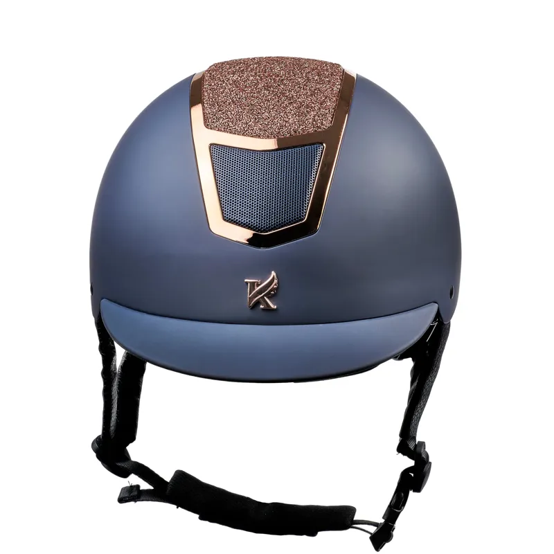 Karben Valentina Riding Hat- Navy/Rose Gold