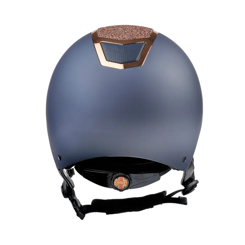 Karben Valentina Riding Hat- Navy/Rose Gold-2