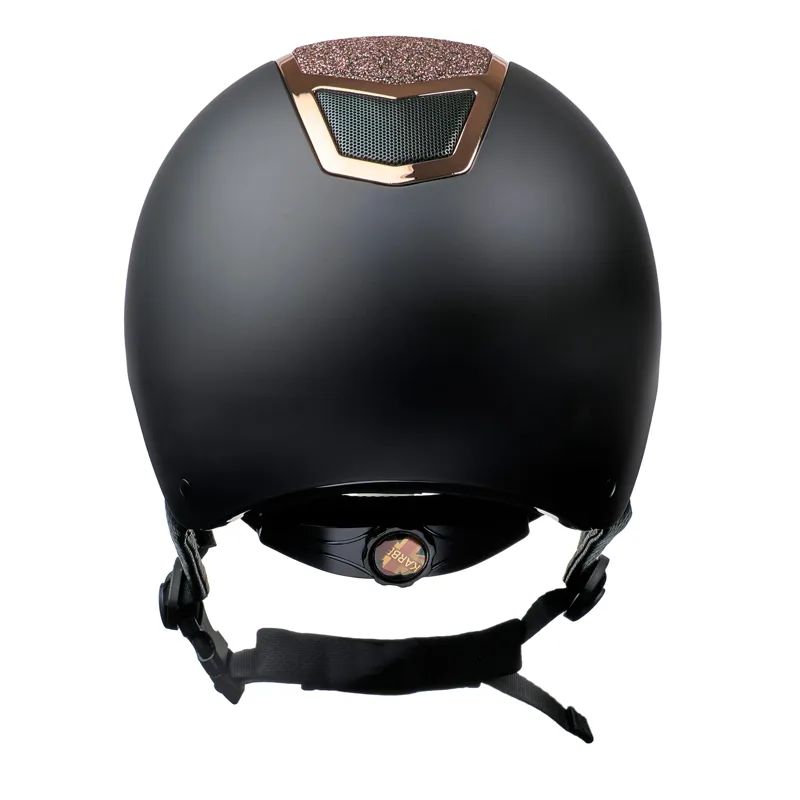 Karben Valentina Riding Hat- Black/Rose Gold-2