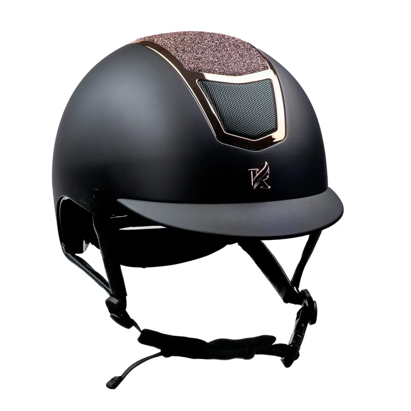 Karben Valentina Riding Hat- Black/Rose Gold-1