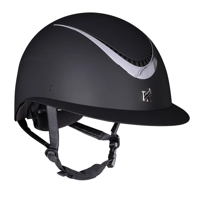 Karben Elisa Ellipse Wide Peak Riding Hat - Black/ Silver-3