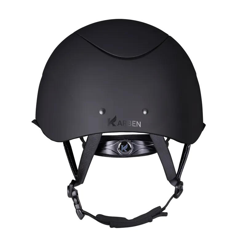 Karben Elisa Ellipse Wide Peak Riding Hat - Black/ Silver-4