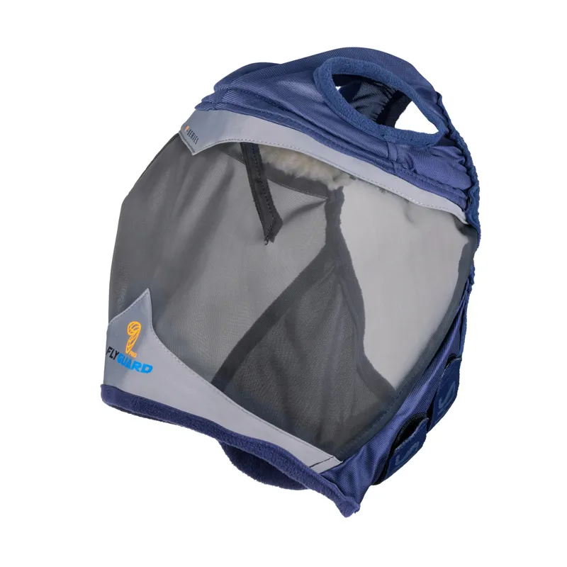 FlyGuard Pro Fine Mesh Fly Mask With Ear Hole - Navy-1