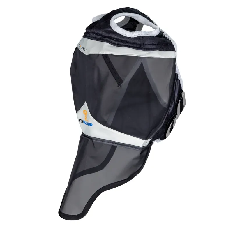 FlyGuard Pro Fine Mesh Fly Mask With Ear Hole and Nose BLACK-1