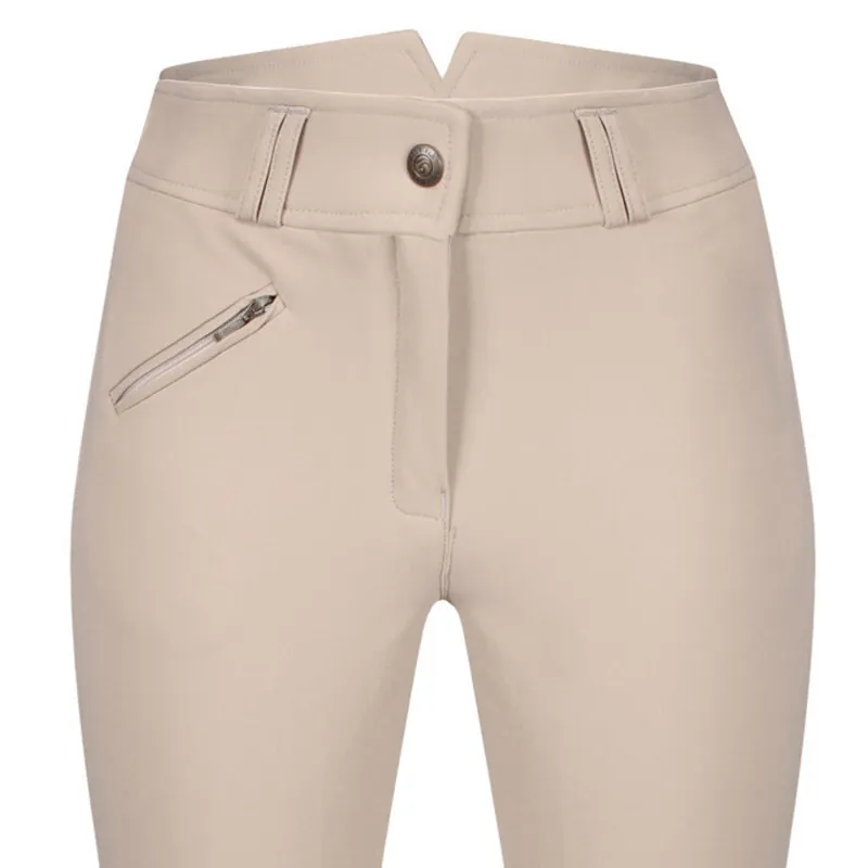 Equetech Women's Foxhunter Hybrid Breeches  Beige-3