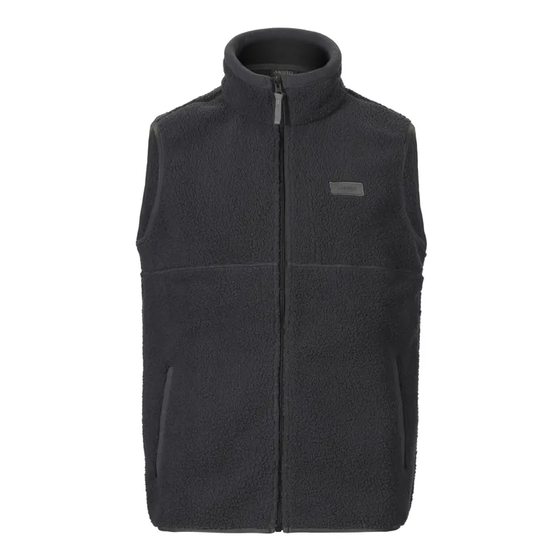 Musto Mens Cove Deep Pile Fleece Vest Carbon