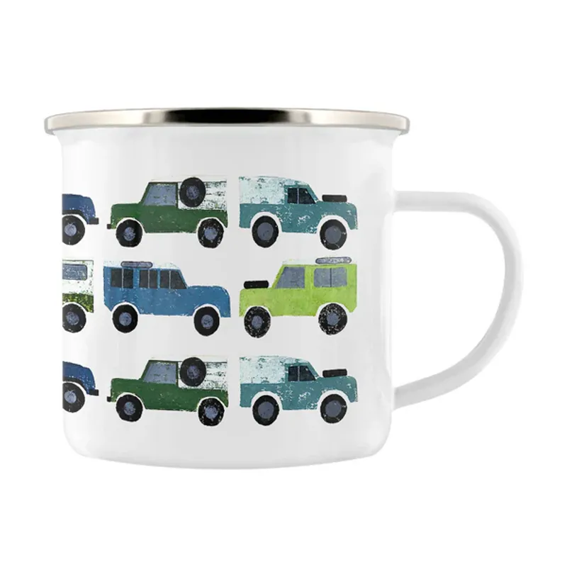 IzziRainey All The Series Land Rover Enamel Mug