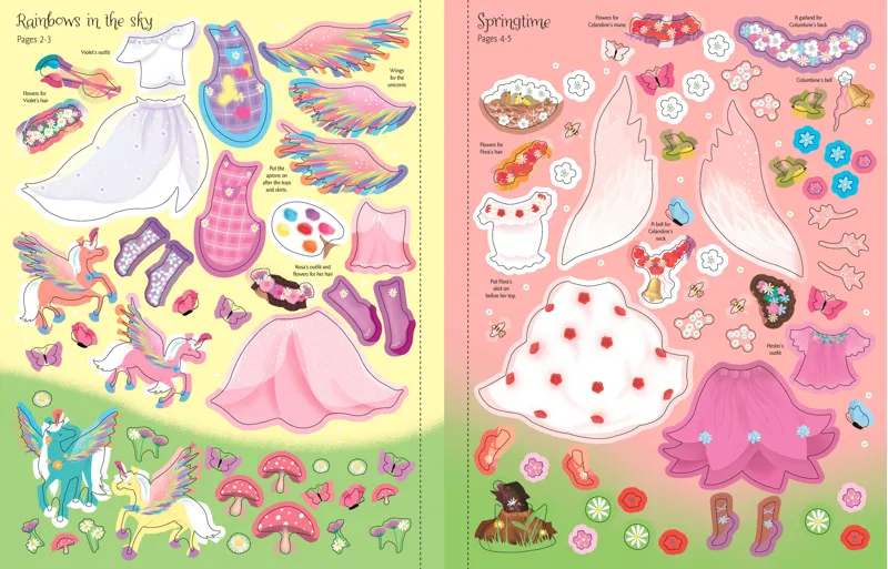 Sticker Dolly Dressing: Unicorns-1