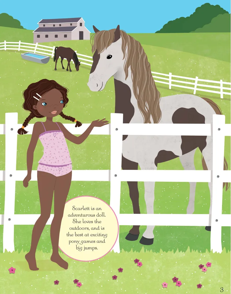Sticker Dolly Dressing: Horse Show/At The Stables-2