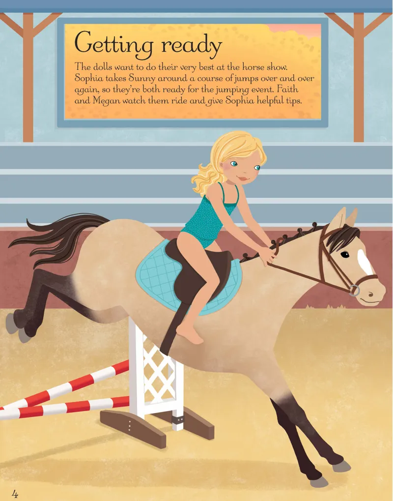 Sticker Dolly Dressing: Horse Show/At The Stables-3