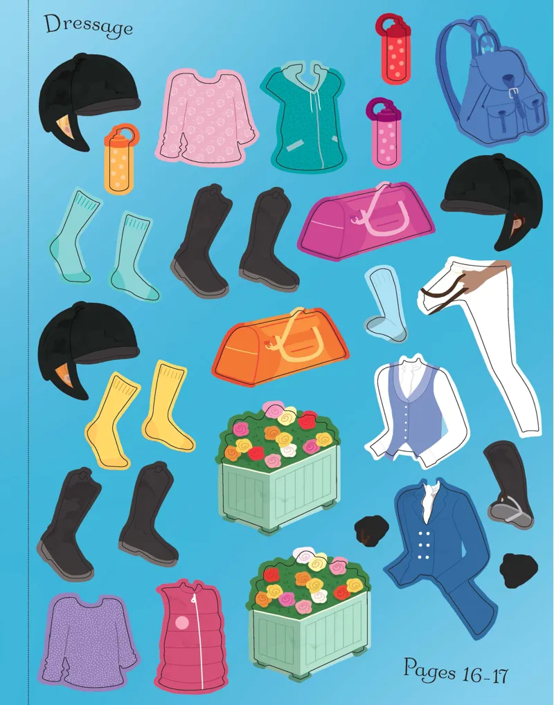 Sticker Dolly Dressing: Horse Show/At The Stables-7