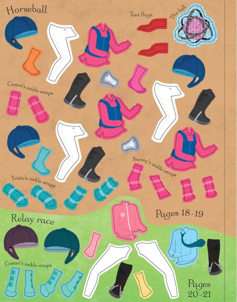 Sticker Dolly Dressing: Horse Show/At The Stables-8