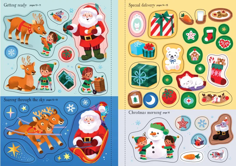 Sparkly Santa Sticker Book-3