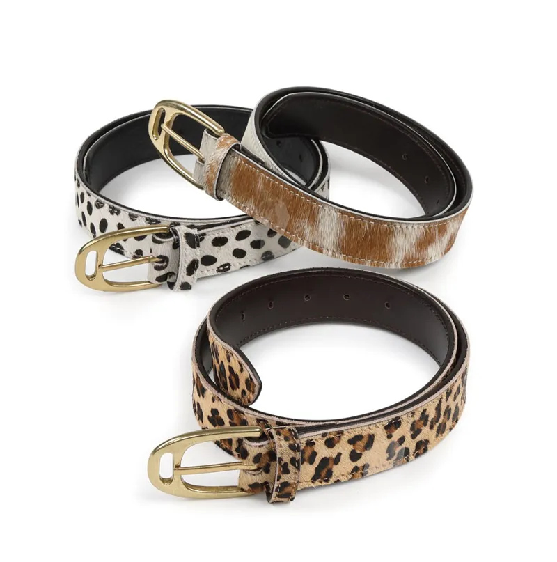 Leopard print on sale skinny belt