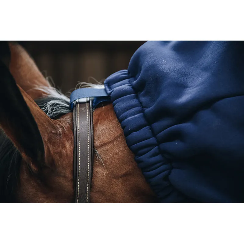 Kentucky Cooler Fleece Horse Scarf - Navy-2