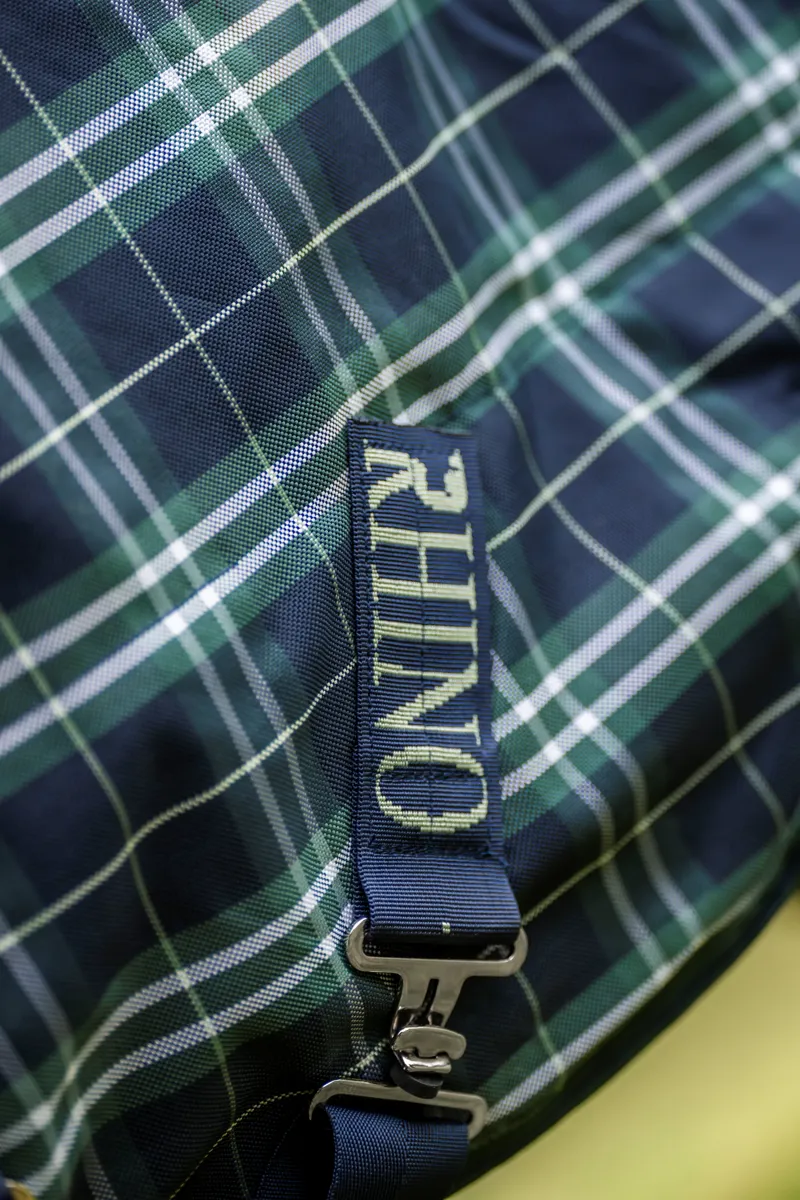 Horsewear Rhino Plus Turnout 250g VL - Hunter Check Green Navy-3