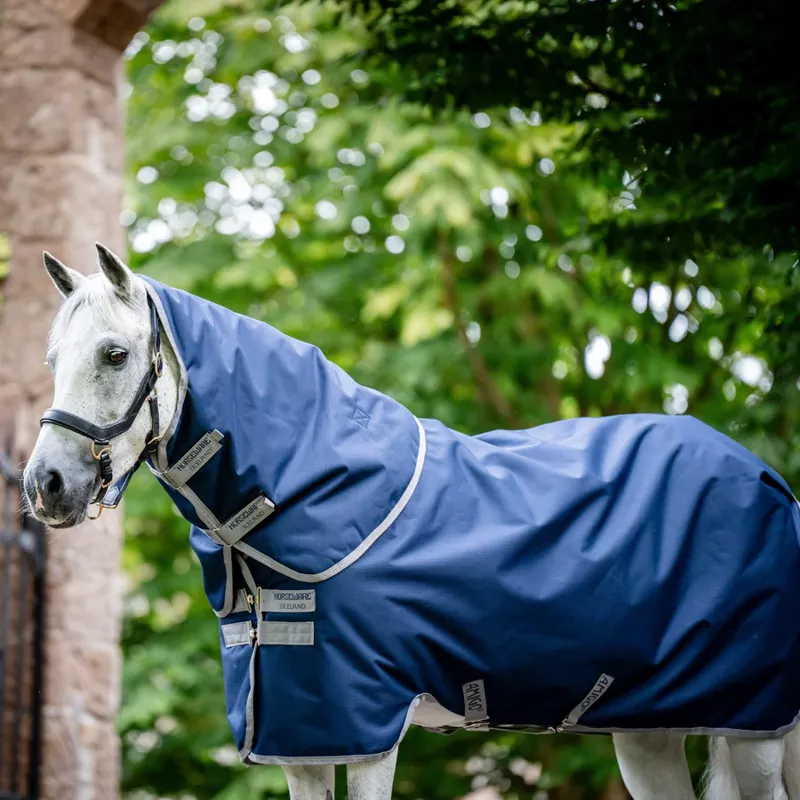 Amigo Ripstop 900 Plus 200g Turnout Rug - Navy/Titanium Grey-2