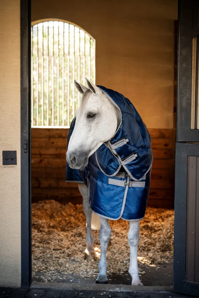 Amigo Ripstop Insulator Plus Stable Rug 200g - Navy/Titanium Grey-2