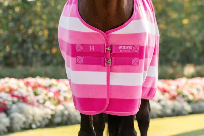 Horseware Newmarket Pony Fleece Cooler - Witney Pink-1