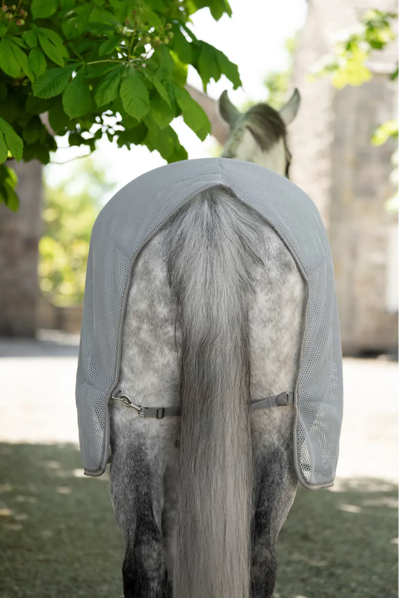 Amigo Airnet Cooler Rug - Heather Blue/Titanium Grey and Silver-5