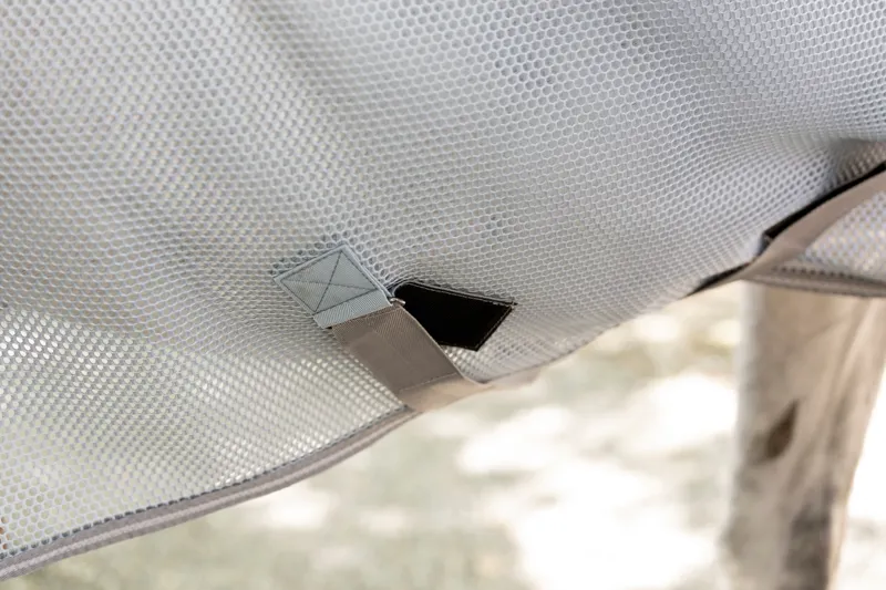 Amigo Airnet Cooler Rug - Heather Blue/Titanium Grey and Silver-4