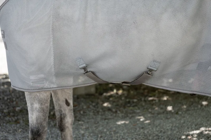 Amigo Airnet Cooler Rug - Heather Blue/Titanium Grey and Silver-3