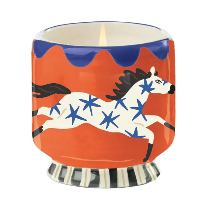 Designworks Collective A Dopo 8oz/226g Horse Ceramic Candle - Sienna Sunset-1