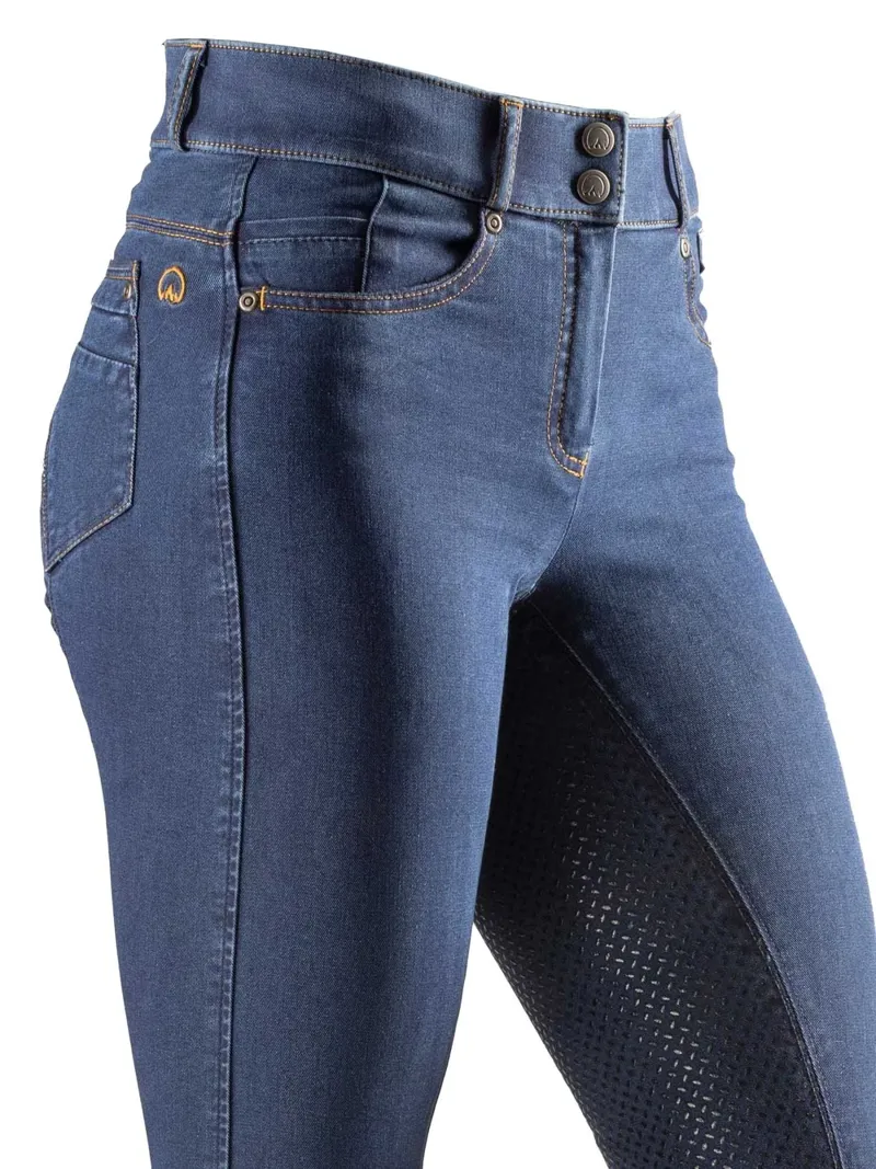 Agaso Denim Breeches - Blue-1