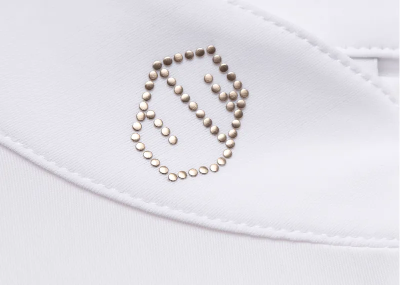 Samsheild Aloise Short Sleeve Shirt White/Rose Gold-3