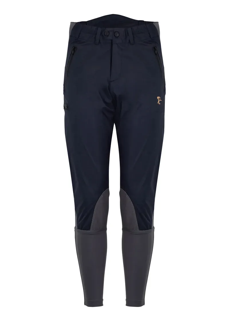 PC Racewear Adults Weatherproof Breeches - Navy and Grey