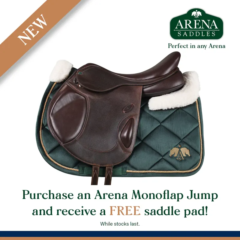 Arena Monoflap Jump Saddle - Black-7