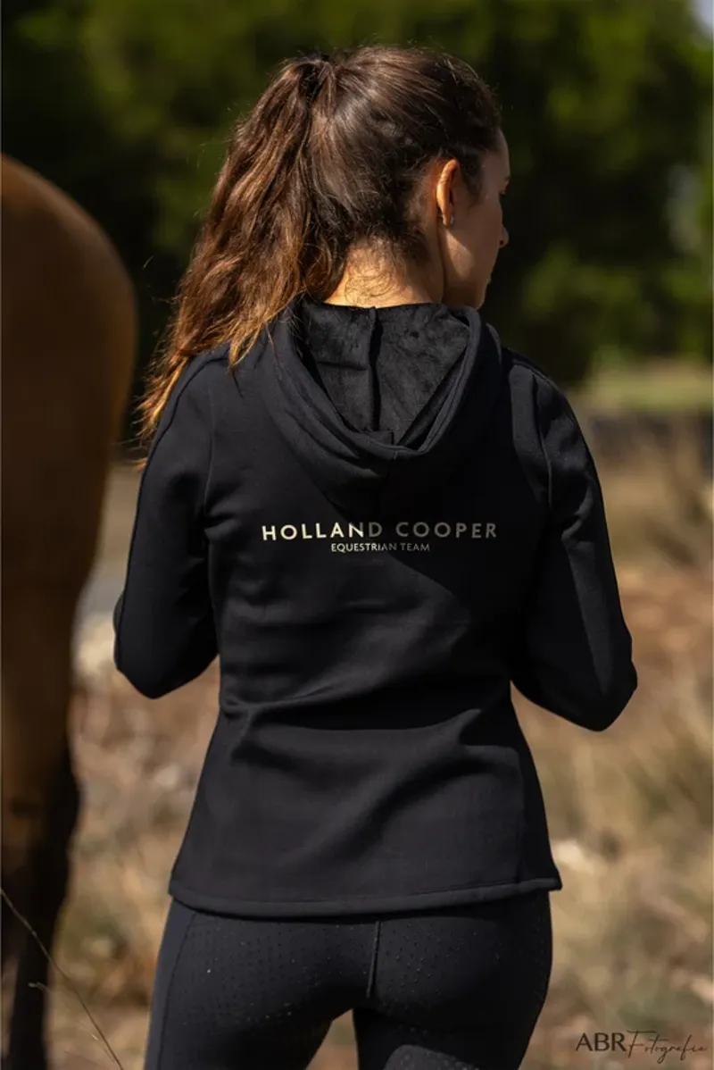 Holland Cooper Chiltern Zip Hoodie - Black-3